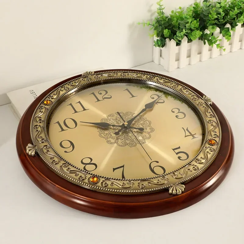 Luxury Wood Wall Clock Metal Retro Nordic American Style Gold Silent Wall Clocks Bedroom Shabby Chic Living Room Horloge Gift
Luxury Wood Wall Clock Metal Retro Nordic American Style Gold Silent Wall Clocks Bedroom Shabby Chic Living Room Horloge Gift