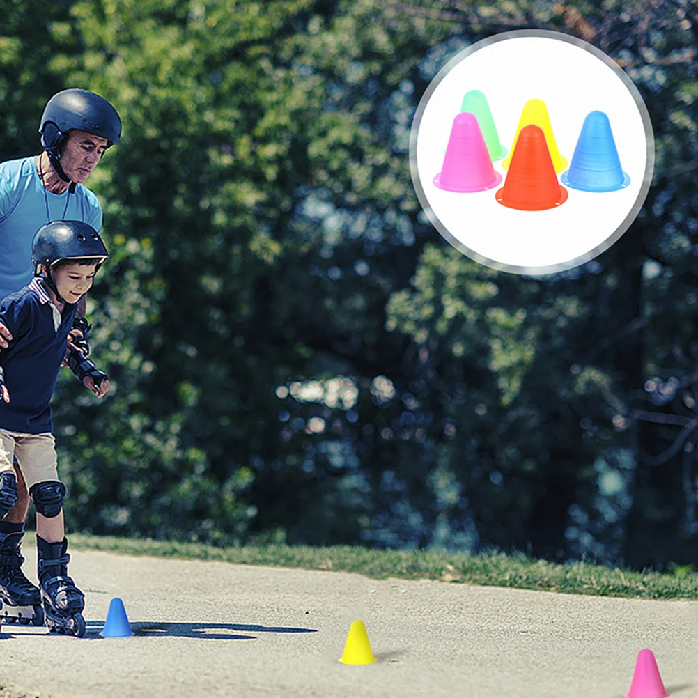 30pcs Skating Cones Roller Soccer Basketball Agility Training Marker Piles Plastic Colorful Games Outdoor Practice Windproof
30pcs Skating Cones Roller Soccer Basketball Agility Training Marker Piles Plastic Colorful Games Outdoor Practice Windproof