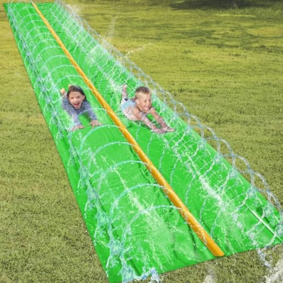 18 x 5 ft - Slip Splash and Slide Water Slides for - Backyard waterslide for Kid Outdoor Fun Summer Water Toys Water Activities
18 x 5 ft - Slip Splash and Slide Water Slides for - Backyard waterslide for Kid Outdoor Fun Summer Water Toys Water Activities