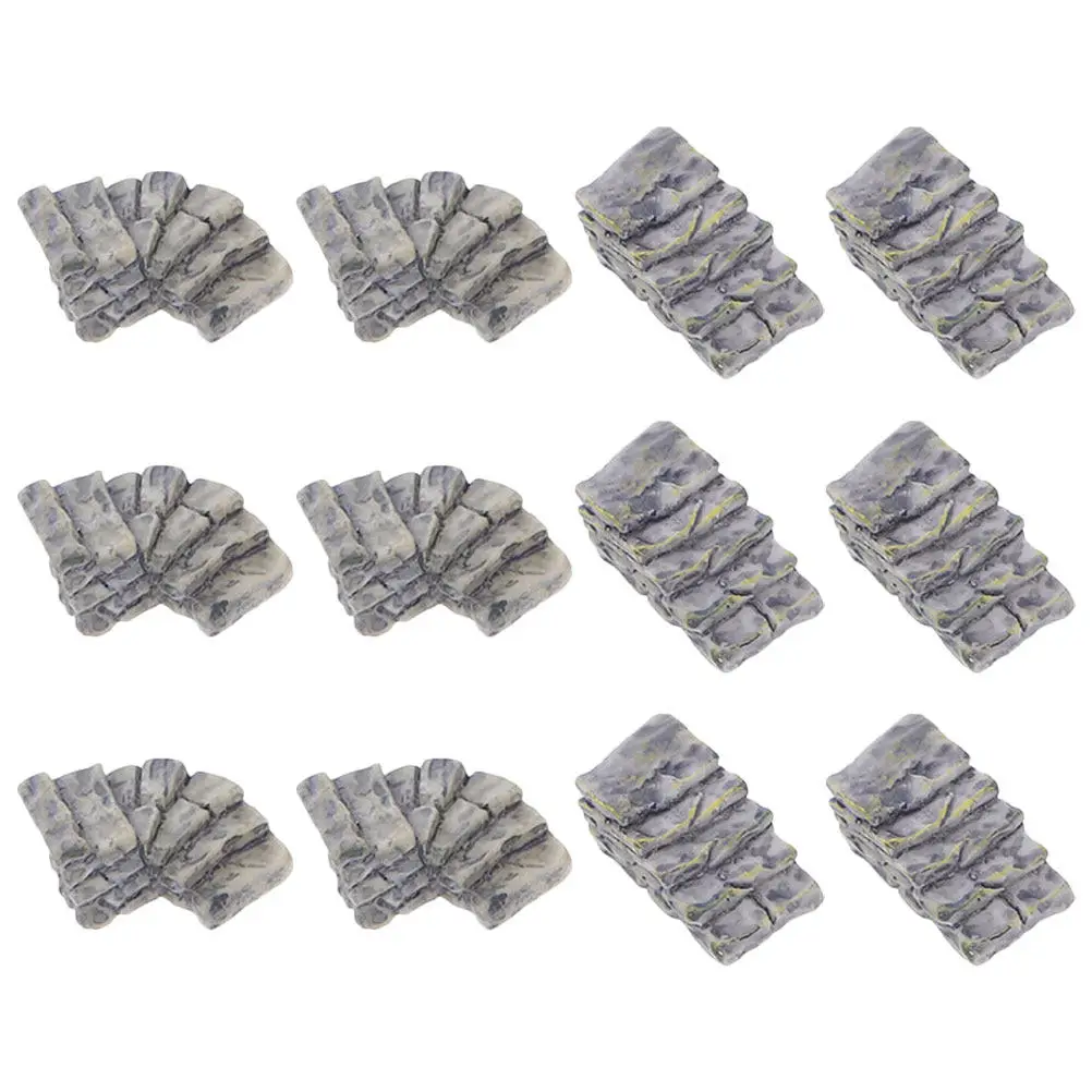 12Pcs Mini Stone Steps High Simulation Resin Stairs for Mini Garden Landscape Micro Landscape Ornament DIY Handcraft Accessories
12Pcs Mini Stone Steps High Simulation Resin Stairs for Mini Garden Landscape Micro Landscape Ornament DIY Handcraft Accessories