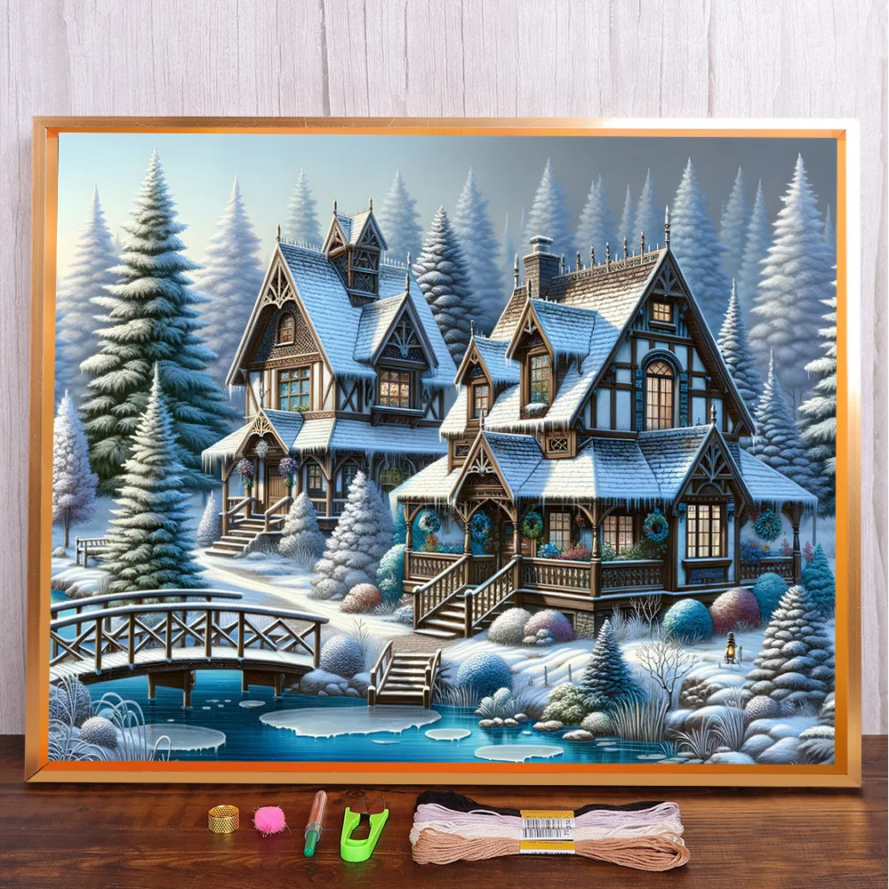 Landscape Snow Villa Printed Canvas Cross Stitch Embroidery Kit DMC Threads Craft Sewing Knitting Hobby Floss Jewelry Mulina
Landscape Snow Villa Printed Canvas Cross Stitch Embroidery Kit DMC Threads Craft Sewing Knitting Hobby Floss Jewelry Mulina