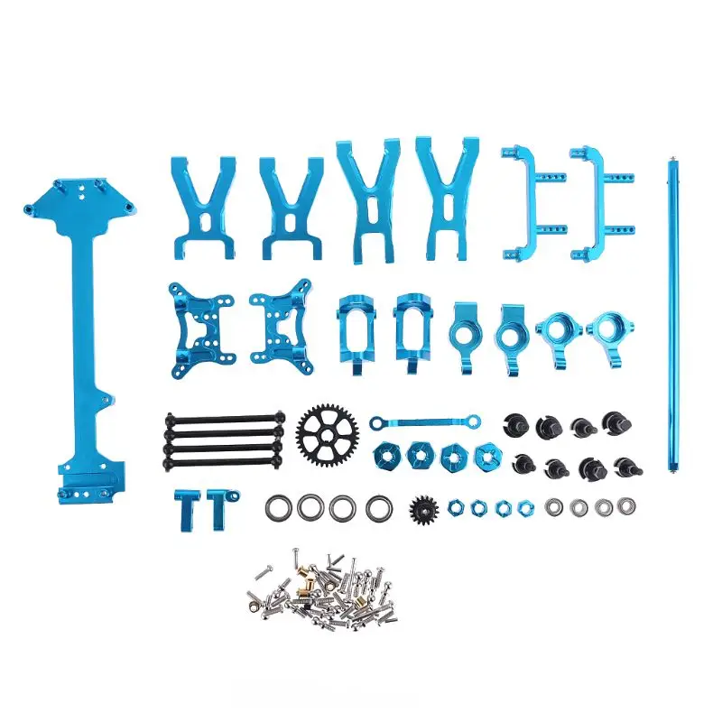 Обновленный металлический Комплект деталей для Wltoys A959 A979 A959B A979B 1/18, запчасти для радиоуправляемых автомобилей, синий
Обновленный металлический Комплект деталей для Wltoys A959 A979 A959B A979B 1/18, запчасти для радиоуправляемых автомобилей, синий