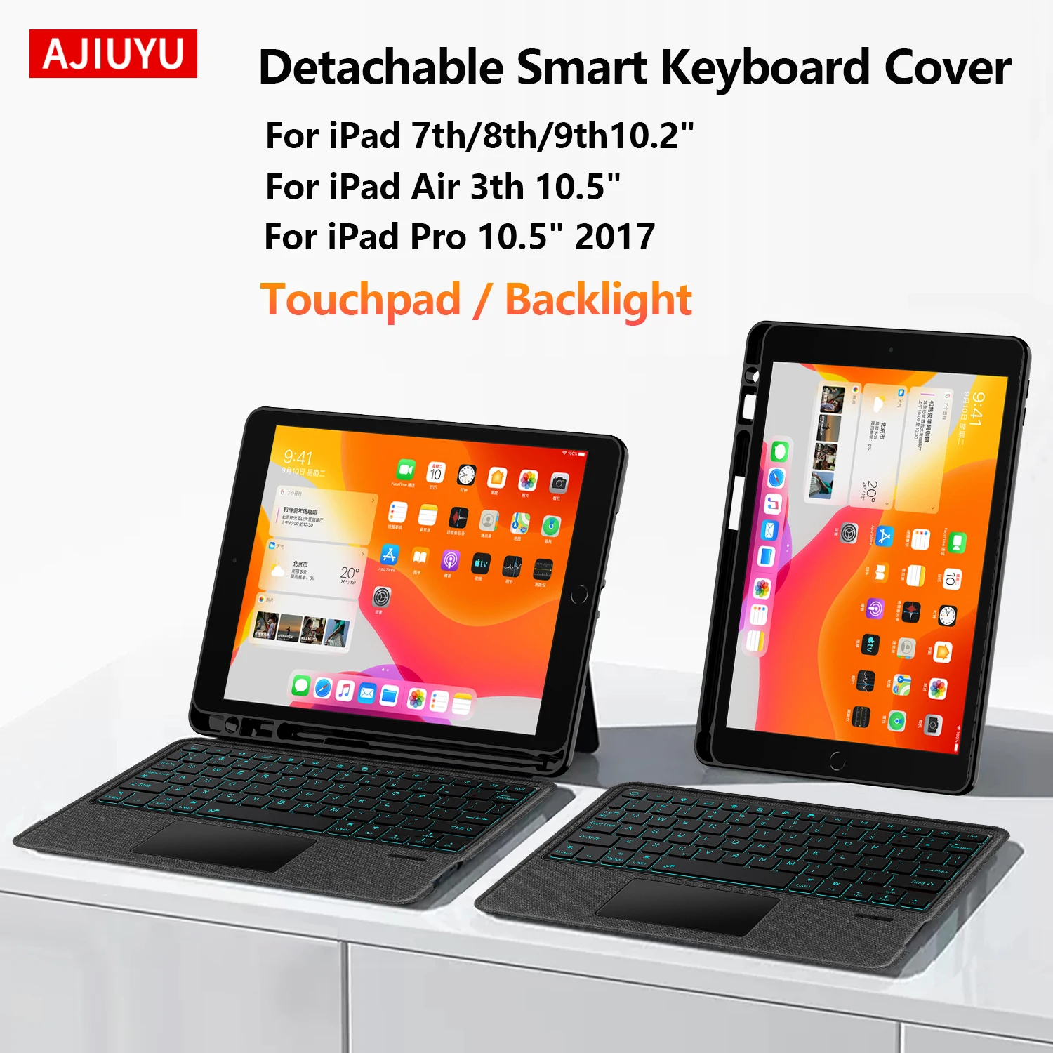 Smart Magic Keyboard For iPad Pro 10.5 Inch Air 3 2019 iPad 10.2" 9th 8th 7th Generation Case TouchPad Backlight Separable Cover
Smart Magic Keyboard For iPad Pro 10.5 Inch Air 3 2019 iPad 10.2" 9th 8th 7th Generation Case TouchPad Backlight Separable Cover