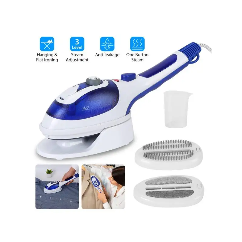 Portable 800W Handheld Steam Garment Steamer with 3 Adjustable Steam Levels for Fabric and Laundry, Anti-Scald and Drip-Free
Portable 800W Handheld Steam Garment Steamer with 3 Adjustable Steam Levels for Fabric and Laundry, Anti-Scald and Drip-Free