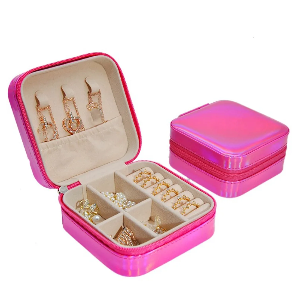 PU Leather Jewelry Packing Bag Large Capacity Multi-function Earrings Storage Case Necklaces Rings Laser
PU Leather Jewelry Packing Bag Large Capacity Multi-function Earrings Storage Case Necklaces Rings Laser