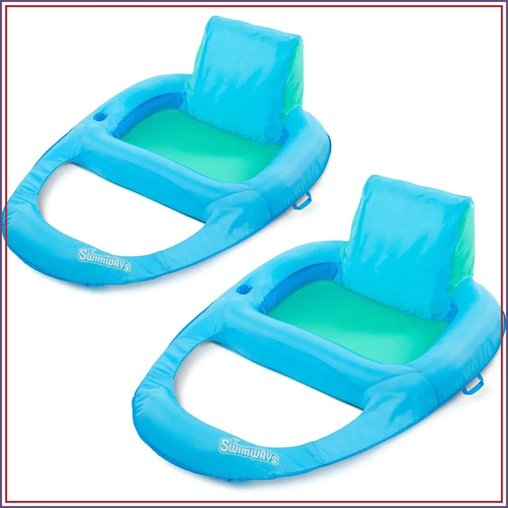 Spring Float Recliner XL 2 Pack, Blue Pool Float for Adults, Inflatable Lounge Chair
Spring Float Recliner XL 2 Pack, Blue Pool Float for Adults, Inflatable Lounge Chair