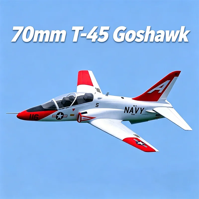 QT Model 70mm T45 6CH Goshawk Carrier-Based Advanced Trainer Simulation Aircraft Model V3 Ducted Remote Control Aircraft T-45
QT Model 70mm T45 6CH Goshawk Carrier-Based Advanced Trainer Simulation Aircraft Model V3 Ducted Remote Control Aircraft T-45