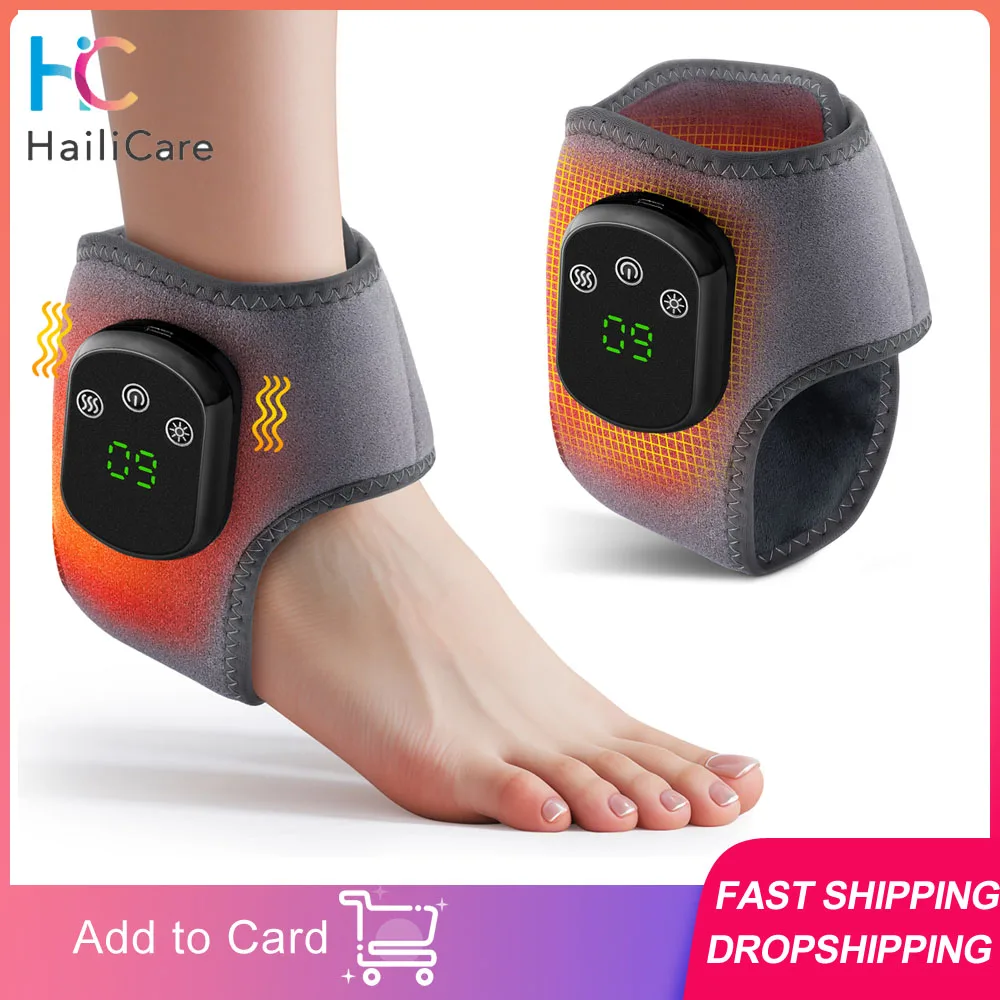 Rechargeable Electric Heating Ankle Brace Massager Hot Compress And Vibration Massage for Cervical Hand Foot Muscle Relaxation
Rechargeable Electric Heating Ankle Brace Massager Hot Compress And Vibration Massage for Cervical Hand Foot Muscle Relaxation