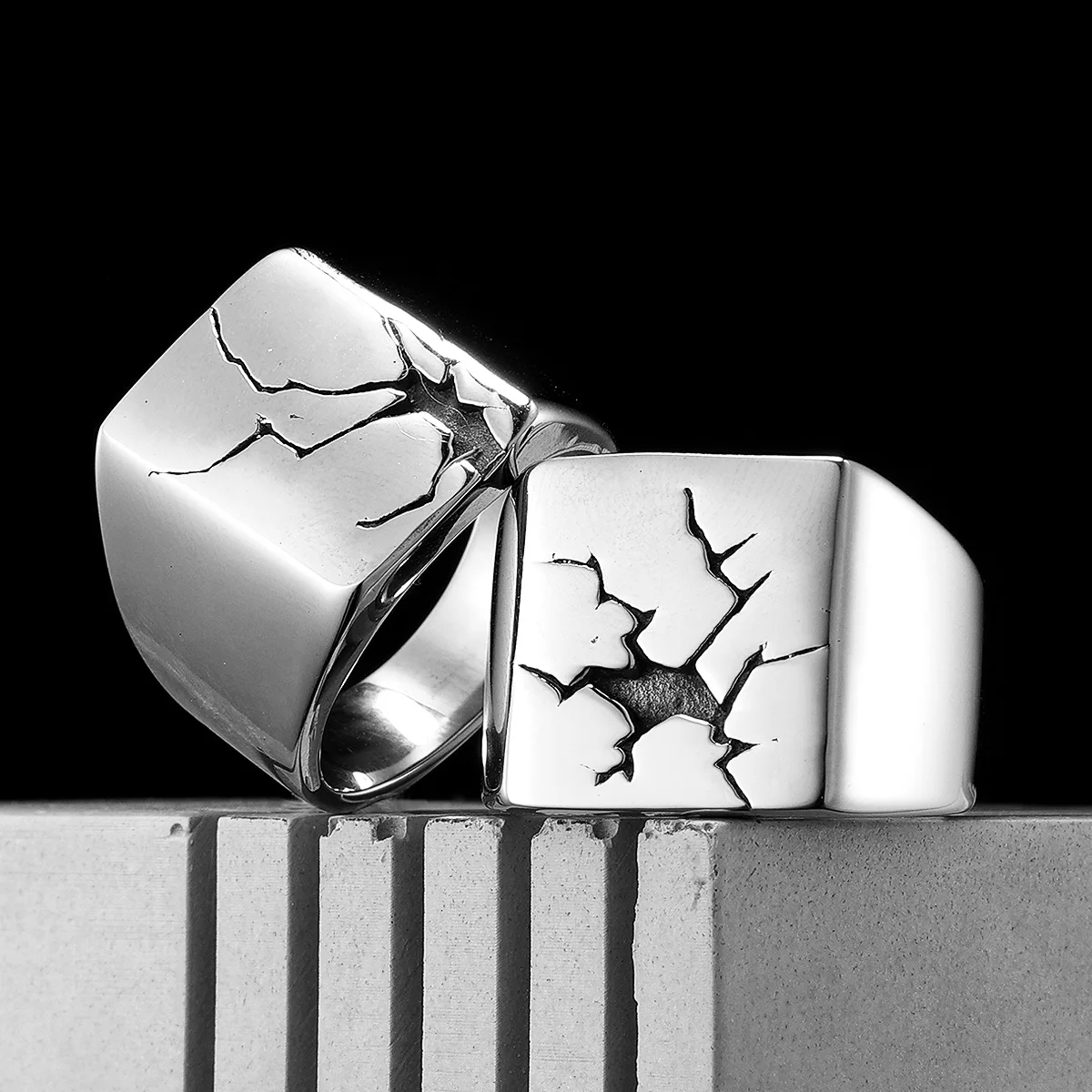 Burst Shatter Men Rings Stainless Steel Women Fashion Jewelry Punk Trendy Luxury New In Accessories Gift Wholesale
Burst Shatter Men Rings Stainless Steel Women Fashion Jewelry Punk Trendy Luxury New In Accessories Gift Wholesale