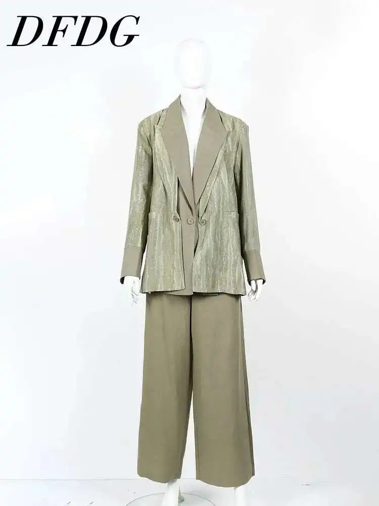 Костюм DFDG, костюм высокого качества, лоскутный дизайн с принтом тай-дай, костюм с тремя пуговицами, куртка с лацканами, простой корейский прямой комплект из двух предметов
Костюм DFDG, костюм высокого качества, лоскутный дизайн с принтом тай-дай, костюм с тремя пуговицами, куртка с лацканами, простой корейский прямой комплект из двух предметов