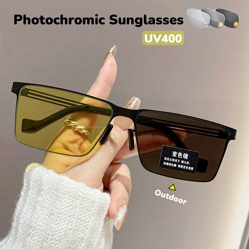 Men's 2025 New Retro Square Outdoor Beach Photochromic Sunglasses UV Protection Ultra Lightweight Suitable Both Men and Women
Men's 2025 New Retro Square Outdoor Beach Photochromic Sunglasses UV Protection Ultra Lightweight Suitable Both Men and Women