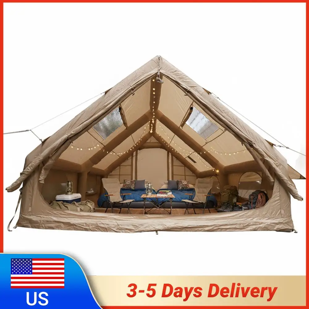 Всесезонная большая палатка с сетчатыми окнами и влагозащитным ковриком, 130 кв. футов, с отверстием для дымохода, для походов и кемпинга на природе
Всесезонная большая палатка с сетчатыми окнами и влагозащитным ковриком, 130 кв. футов, с отверстием для дымохода, для походов и кемпинга на природе