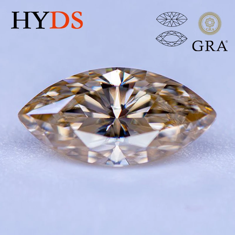 Moissanite Stone Tea Yellow Color VVS1 Marquise Shape charms Beads for DIY Jewelry Making Rings Pendant with GRA Certificate
Moissanite Stone Tea Yellow Color VVS1 Marquise Shape charms Beads for DIY Jewelry Making Rings Pendant with GRA Certificate