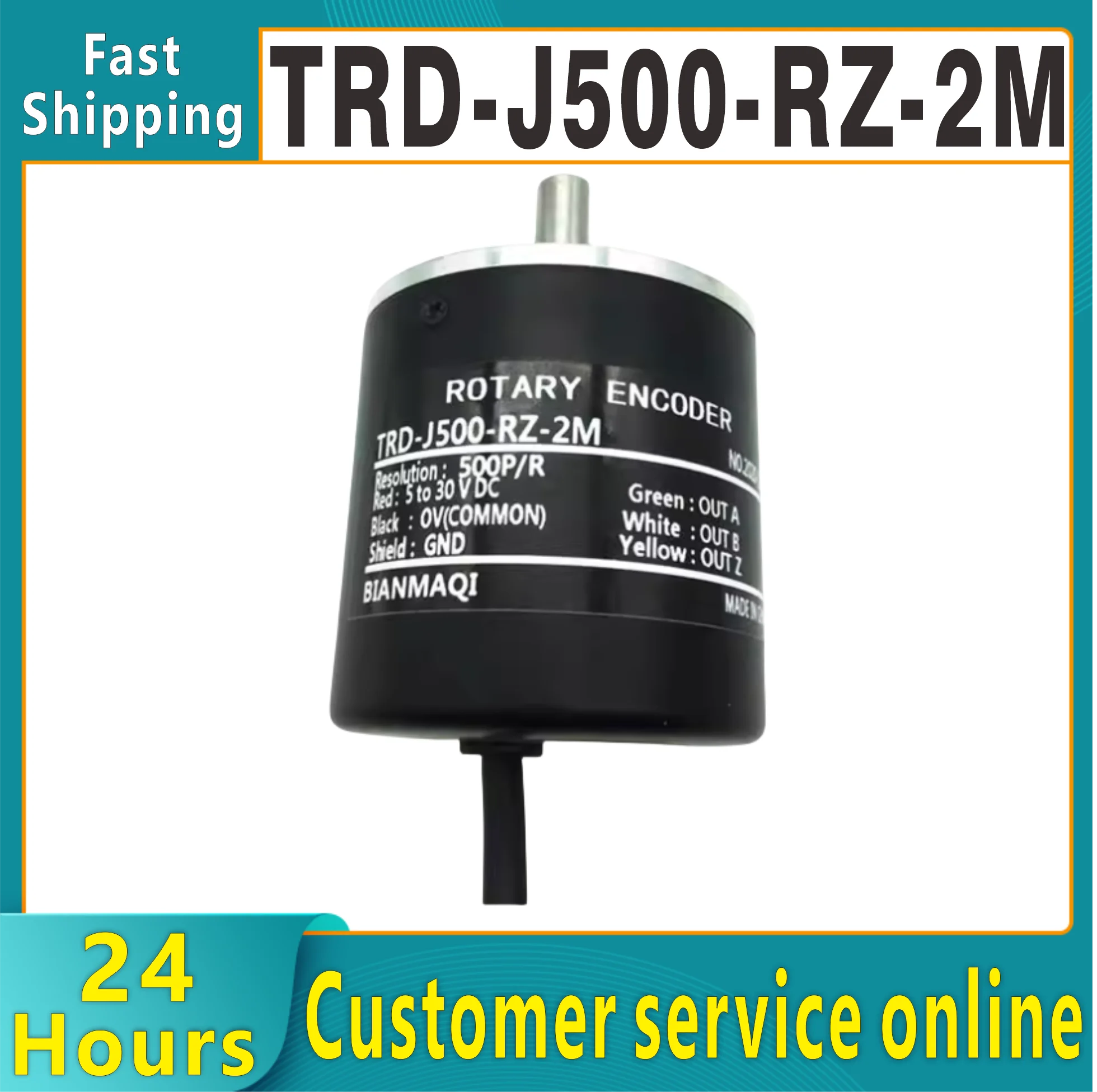 Новый оригинальный энкодер TRD-J500-RZ-2M, диаметр твердого вала 8 мм, напряжение 4,75-30 В постоянного тока
Новый оригинальный энкодер TRD-J500-RZ-2M, диаметр твердого вала 8 мм, напряжение 4,75-30 В постоянного тока