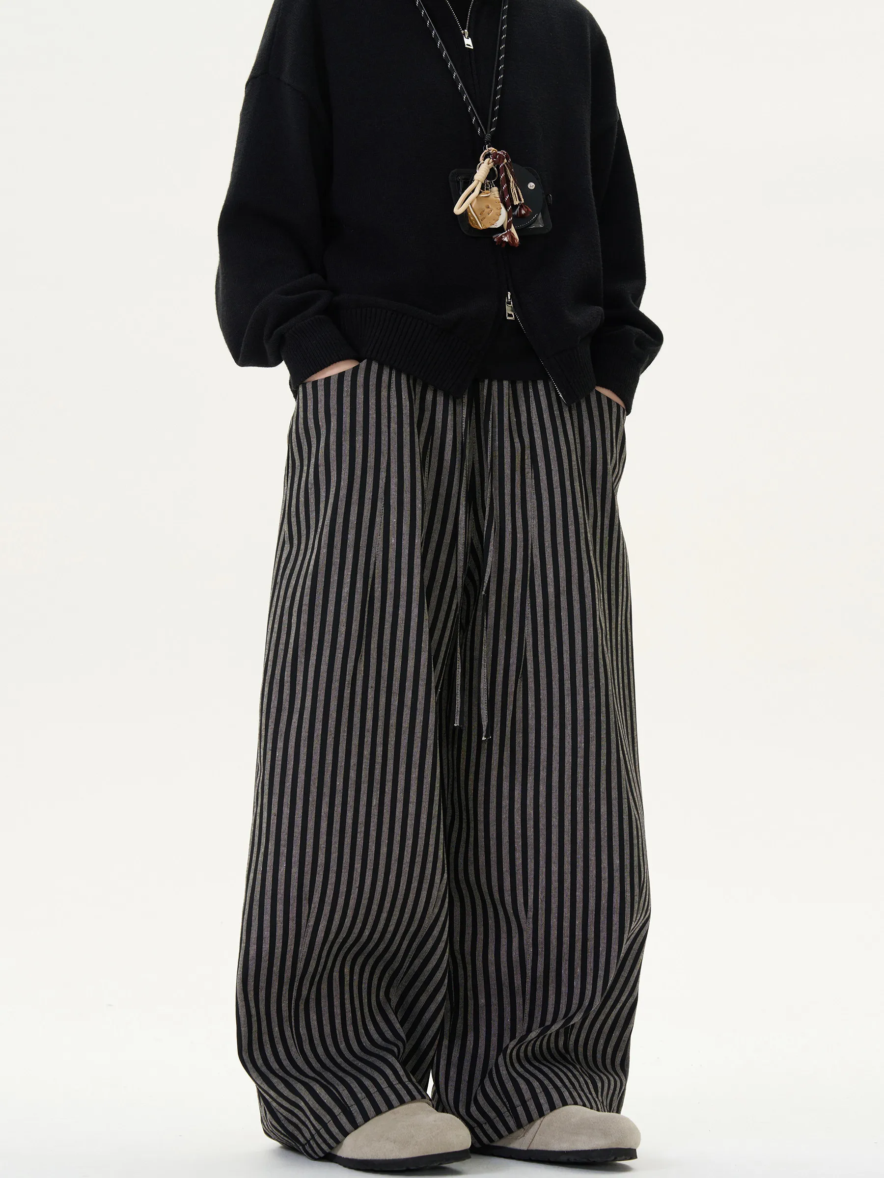 American Retro Striped Drapey Casual Pants Loose Straight Wide Leg Trousers Men Women High End Feel Cleanfit Cotton Blend
American Retro Striped Drapey Casual Pants Loose Straight Wide Leg Trousers Men Women High End Feel Cleanfit Cotton Blend