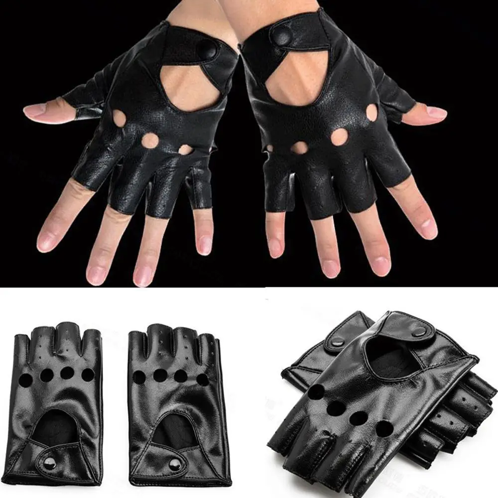 Cute Fingerless Gloves Hot Black Driving PU Leather Gloves Half Finger
Cute Fingerless Gloves Hot Black Driving PU Leather Gloves Half Finger