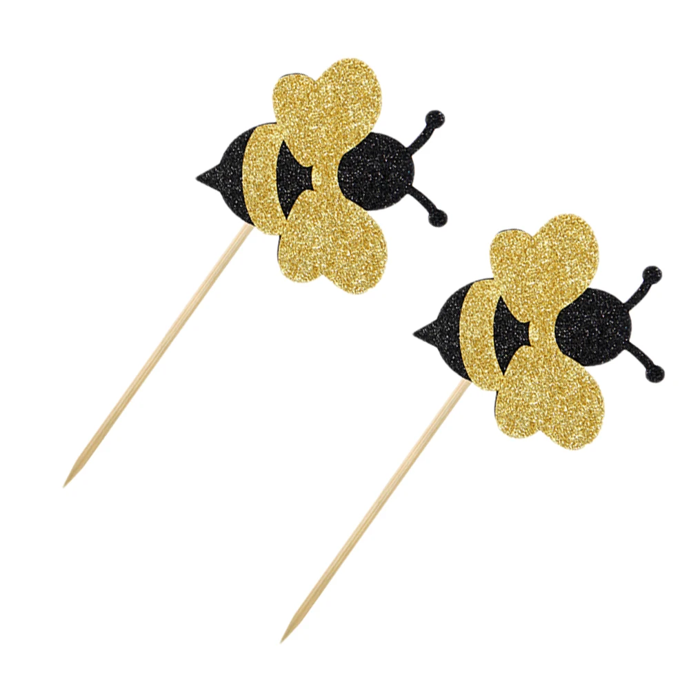 6 pcs Cake Shiny Bee Picks for Cupcakes Decor Birthday Bee Cake Toppers Wedding Safe Paper Long Use Fruit Cheese
6 pcs Cake Shiny Bee Picks for Cupcakes Decor Birthday Bee Cake Toppers Wedding Safe Paper Long Use Fruit Cheese