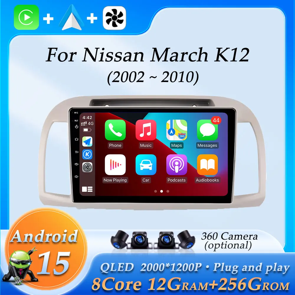 9 inch Car Radio Multimedia Player for Nissan March K12 2002 - 2010 Wireless CarPlay Android 15 GPS Navigation DSP Stereo WiFi
9 inch Car Radio Multimedia Player for Nissan March K12 2002 - 2010 Wireless CarPlay Android 15 GPS Navigation DSP Stereo WiFi