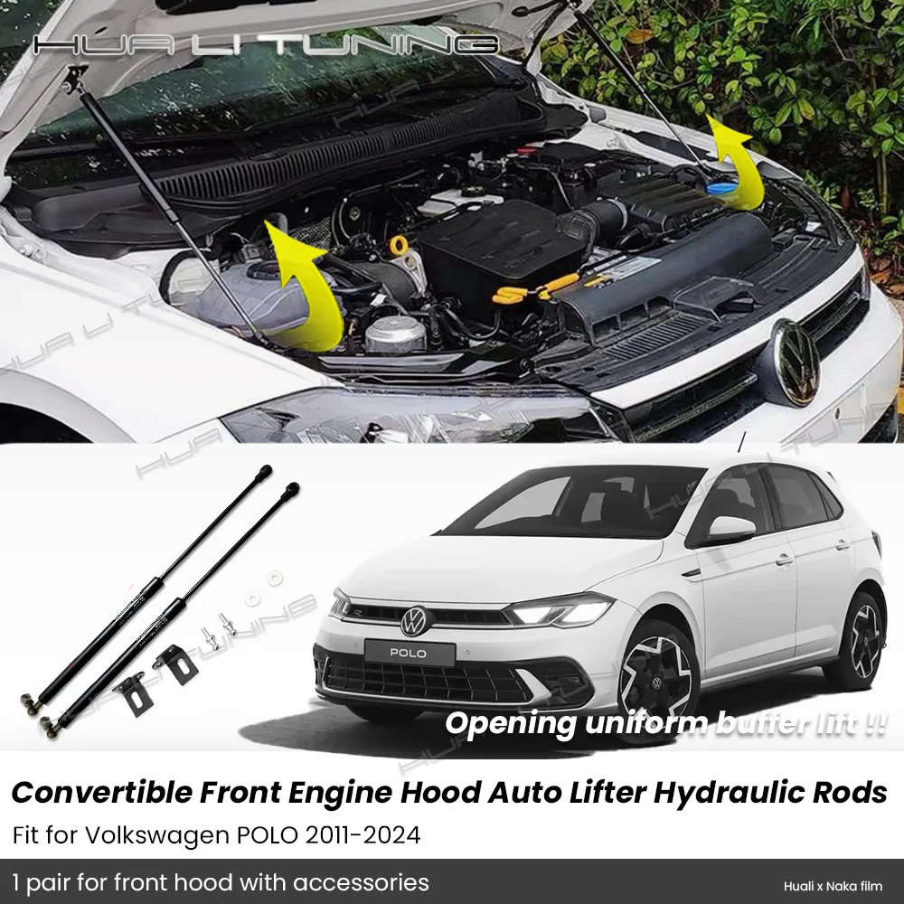 For Volkswagen Polo 2011-2024 Conversion Front Engine Hood Auto Lift Premium Hydraulic Rods Support Auto Accessories
For Volkswagen Polo 2011-2024 Conversion Front Engine Hood Auto Lift Premium Hydraulic Rods Support Auto Accessories