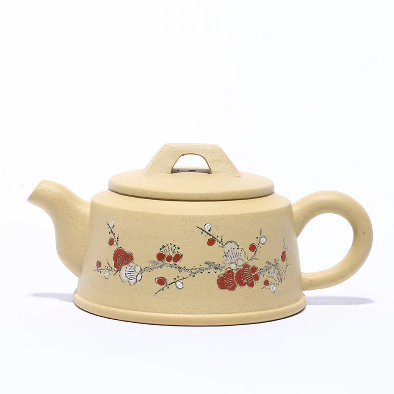 Handmade Kung-Fu Teapot Yixing Purple Clay Drinkware for Puer Green and Black Chinese Tea, Duan Nide Bell Pot
Handmade Kung-Fu Teapot Yixing Purple Clay Drinkware for Puer Green and Black Chinese Tea, Duan Nide Bell Pot