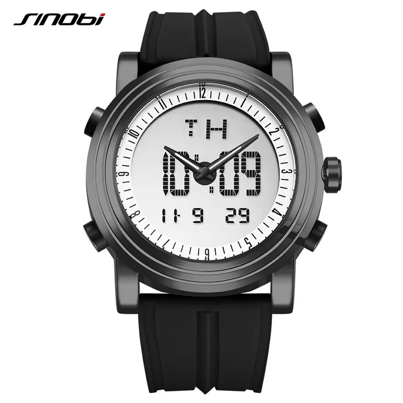 Men's Cool Dual Display Luminous Sport Quartz Watch with Soft Silicone Strap Alloy Case Waterproof Outdoor Creative Wristwatch
Men's Cool Dual Display Luminous Sport Quartz Watch with Soft Silicone Strap Alloy Case Waterproof Outdoor Creative Wristwatch