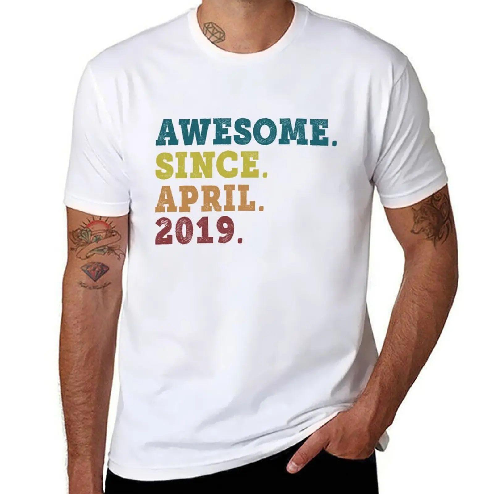 Awesome Since April 2019 Retro Vintage 3rd Birthday Gift T-Shirt man t shirts graphic T-Shirt
Awesome Since April 2019 Retro Vintage 3rd Birthday Gift T-Shirt man t shirts graphic T-Shirt
