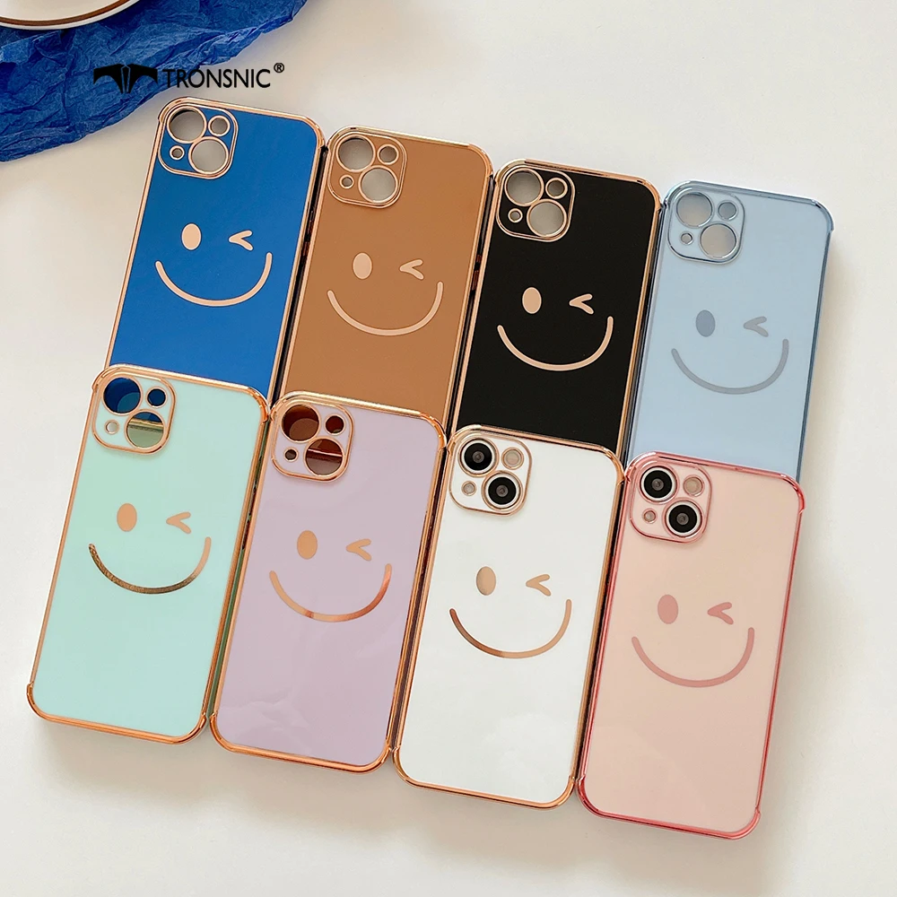 Plating Smile Face Camera Protection Phone Case For iPhone 13 12 11 Pro Max Xs Max XR 7 8 Plus Cartoon Soft Gold Cute Cover Capa
Plating Smile Face Camera Protection Phone Case For iPhone 13 12 11 Pro Max Xs Max XR 7 8 Plus Cartoon Soft Gold Cute Cover Capa
