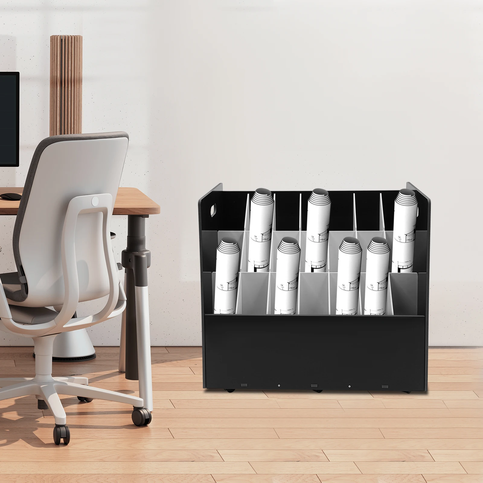 Mobile Roll File Storage Rack, Roll Files Storage Cabinet with Wheels, 21 Slots Roll Files Storage Organizer with Wheels
Mobile Roll File Storage Rack, Roll Files Storage Cabinet with Wheels, 21 Slots Roll Files Storage Organizer with Wheels