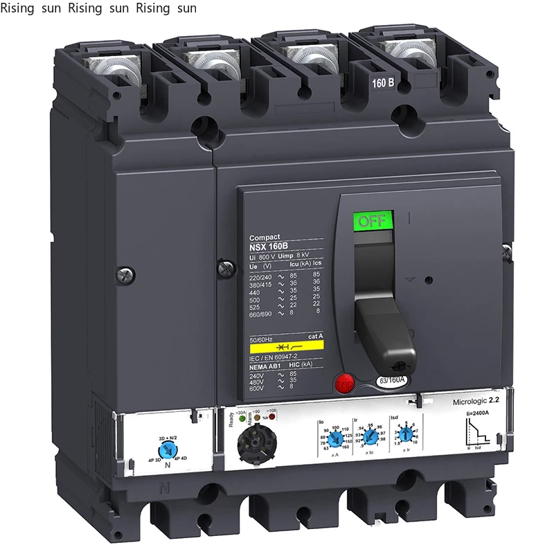LV430750 MCCB NSX160B Micrologic 2.2 160A 4p4d 25kA Moulded case Circuit Breaker
LV430750 MCCB NSX160B Micrologic 2.2 160A 4p4d 25kA Moulded case Circuit Breaker