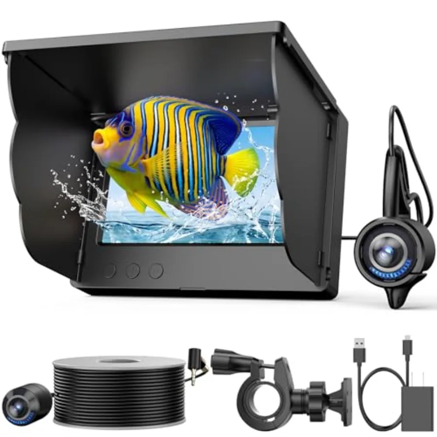 Underwater Fishg Camera 5000mAh Battery frared Night Vision IP68 Waterproof Portable Fish Camera for Ice Lake Boat and Kayak Fi
Underwater Fishg Camera 5000mAh Battery frared Night Vision IP68 Waterproof Portable Fish Camera for Ice Lake Boat and Kayak Fi