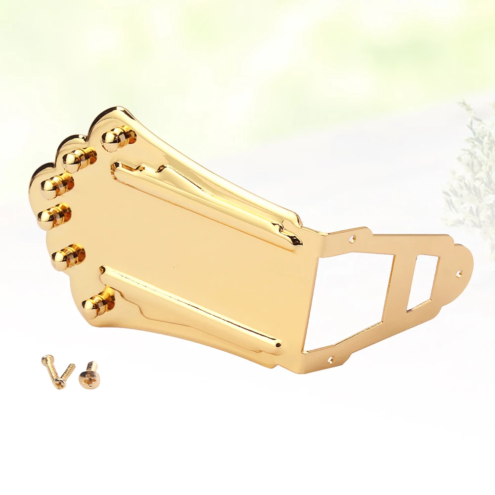 Metal 6 Durable Metal Tailpiece Design Easy Install Screw 6 String Guitar Tailpiece Included Fits Jazz Guitar Bridge 
Metal 6 Durable Metal Tailpiece Design Easy Install Screw 6 String Guitar Tailpiece Included Fits Jazz Guitar Bridge