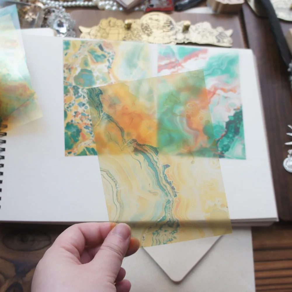 10 Pcs Mixing Pigments in Water DIY PVC Sticker Creative Craft Background Scrapbooking Gift Decorate 
10 Pcs Mixing Pigments in Water DIY PVC Sticker Creative Craft Background Scrapbooking Gift Decorate