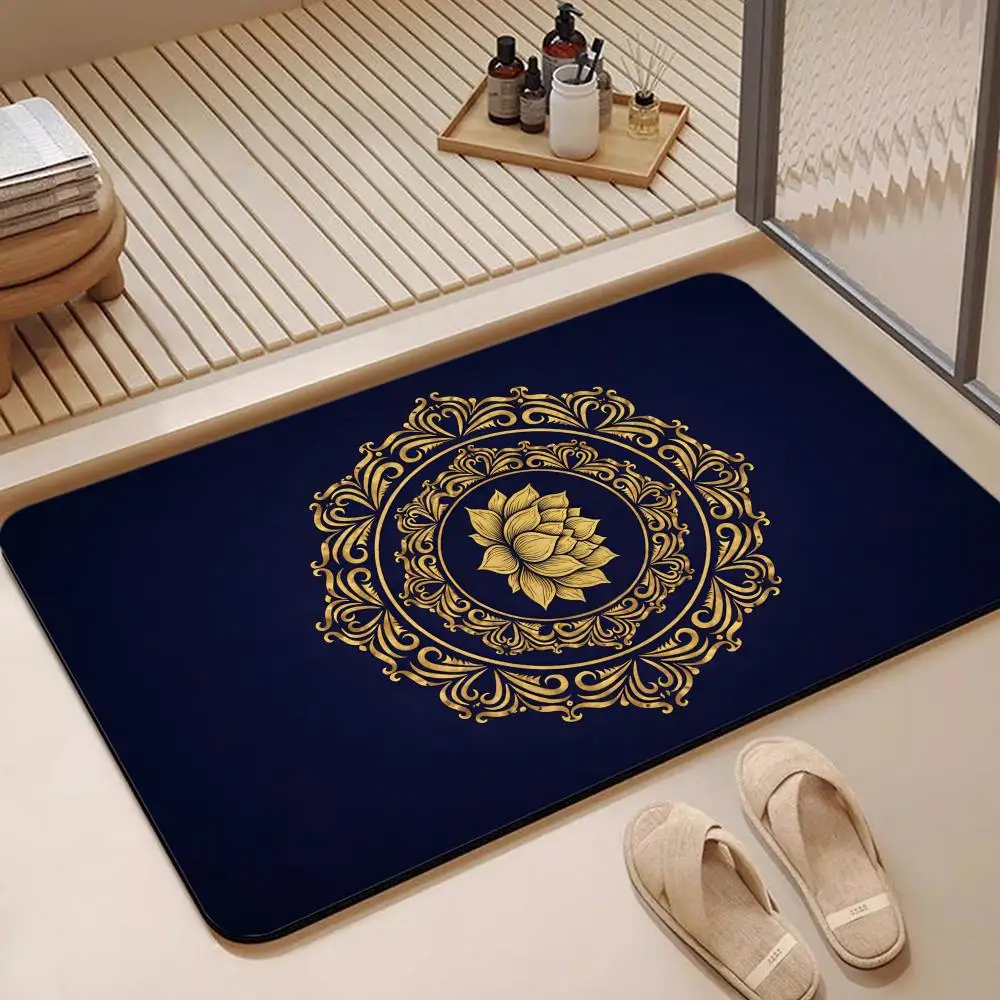 L-Lotus Mandala Floor Mat Diatomite Bath Mat, Quick Dry, Absorbent, Multi-Scene Mat
L-Lotus Mandala Floor Mat Diatomite Bath Mat, Quick Dry, Absorbent, Multi-Scene Mat
