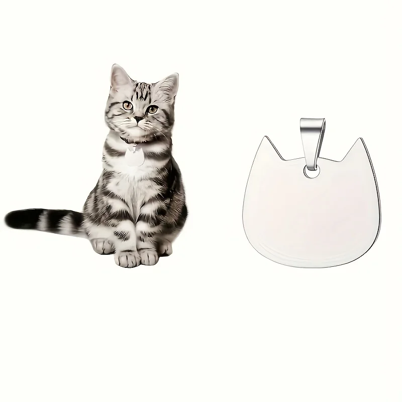 1Pc【Personalized Customization】Pointed-Eared Cat Head Stainless Steel Blank Engraving Tag, Customizable with Name and Phone Number, 3 Colors (Black, Silver, Gold)
1Pc【Personalized Customization】Pointed-Eared Cat Head Stainless Steel Blank Engraving Tag, Customizable with Name and Phone Number, 3 Colors (Black, Silver, Gold)