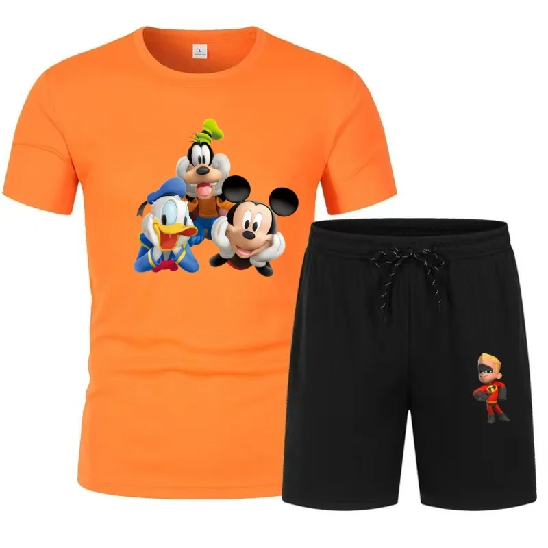 Disney Summer Loose Cartoon T-Shirt Shorts Set For Couples, Breathable Casual Set, Versatile Sports Set For Home And Outdoor Wea
Disney Summer Loose Cartoon T-Shirt Shorts Set For Couples, Breathable Casual Set, Versatile Sports Set For Home And Outdoor Wea