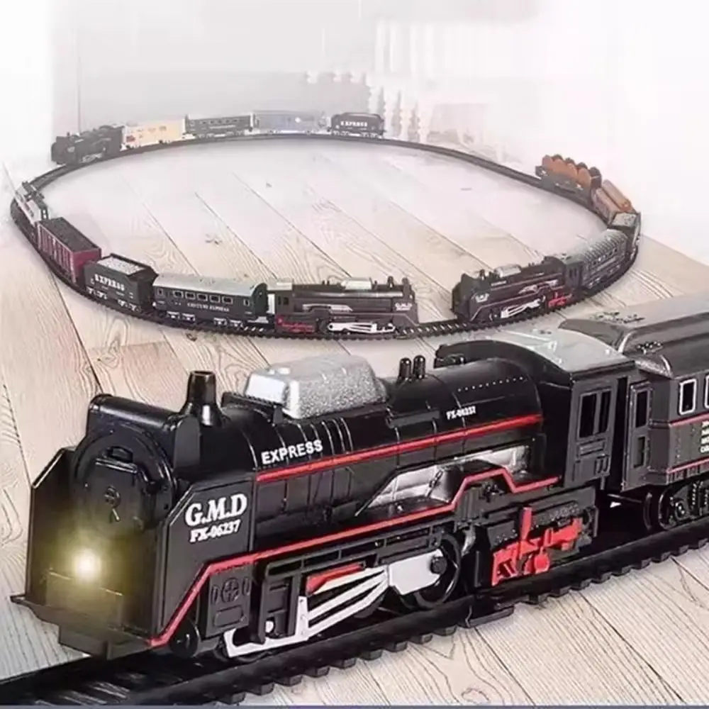 Simulation Tracks Railway Freight Train Toy Locomotive Playset Combinations Electric Christmas Train Track Set Classical
Simulation Tracks Railway Freight Train Toy Locomotive Playset Combinations Electric Christmas Train Track Set Classical