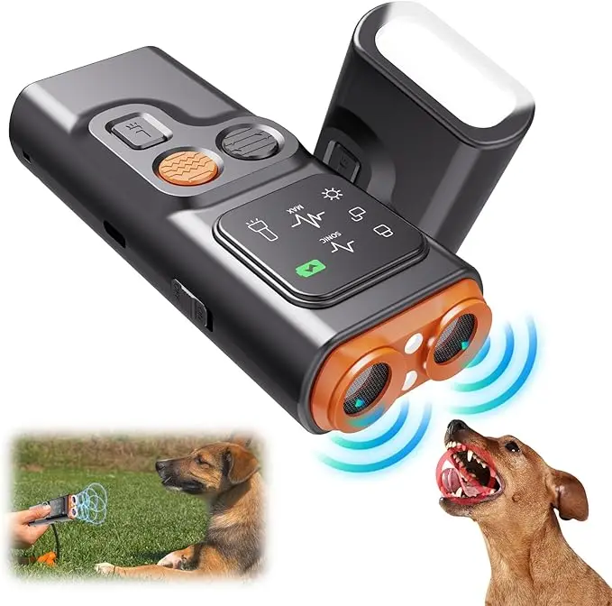 BarkGuard Ultrasonic Bark Control Trainer For Dogs Rechargeable LED Anti-Barking Device Plastic Stop Device
BarkGuard Ultrasonic Bark Control Trainer For Dogs Rechargeable LED Anti-Barking Device Plastic Stop Device