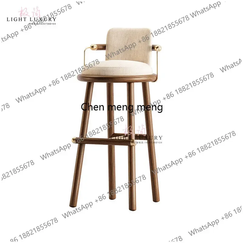 Новинка со скидкой: Элегантный стул из массива дерева с тканевой обивкой для ресепшн, клубного зала, бара, простой дизайнерский высокий стул для дома
Новинка со скидкой: Элегантный стул из массива дерева с тканевой обивкой для ресепшн, клубного зала, бара, простой дизайнерский высокий стул для дома