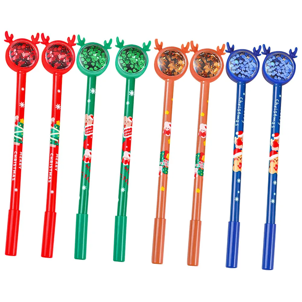 8Pcs Christmas Gel Pens Lovely Shaped Comfortable Grip Writing Tool for Students Signature Notes Portable Multipurpose Pens Set
8Pcs Christmas Gel Pens Lovely Shaped Comfortable Grip Writing Tool for Students Signature Notes Portable Multipurpose Pens Set