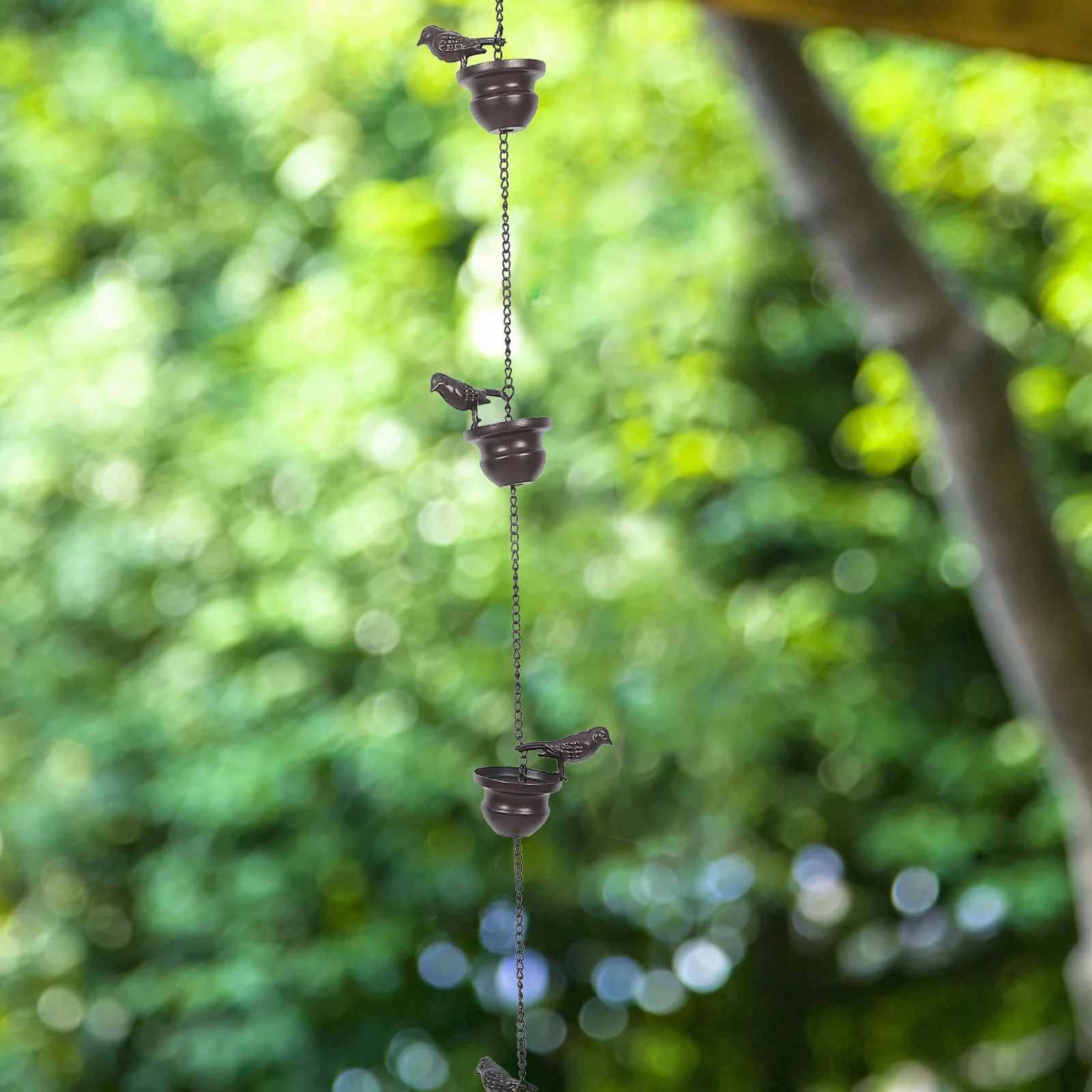 Small Bird Rain Chain Wind Chime Decorative Replacement Rain Chain for Garden Balcony Roof Chime Garden Decor 
Small Bird Rain Chain Wind Chime Decorative Replacement Rain Chain for Garden Balcony Roof Chime Garden Decor