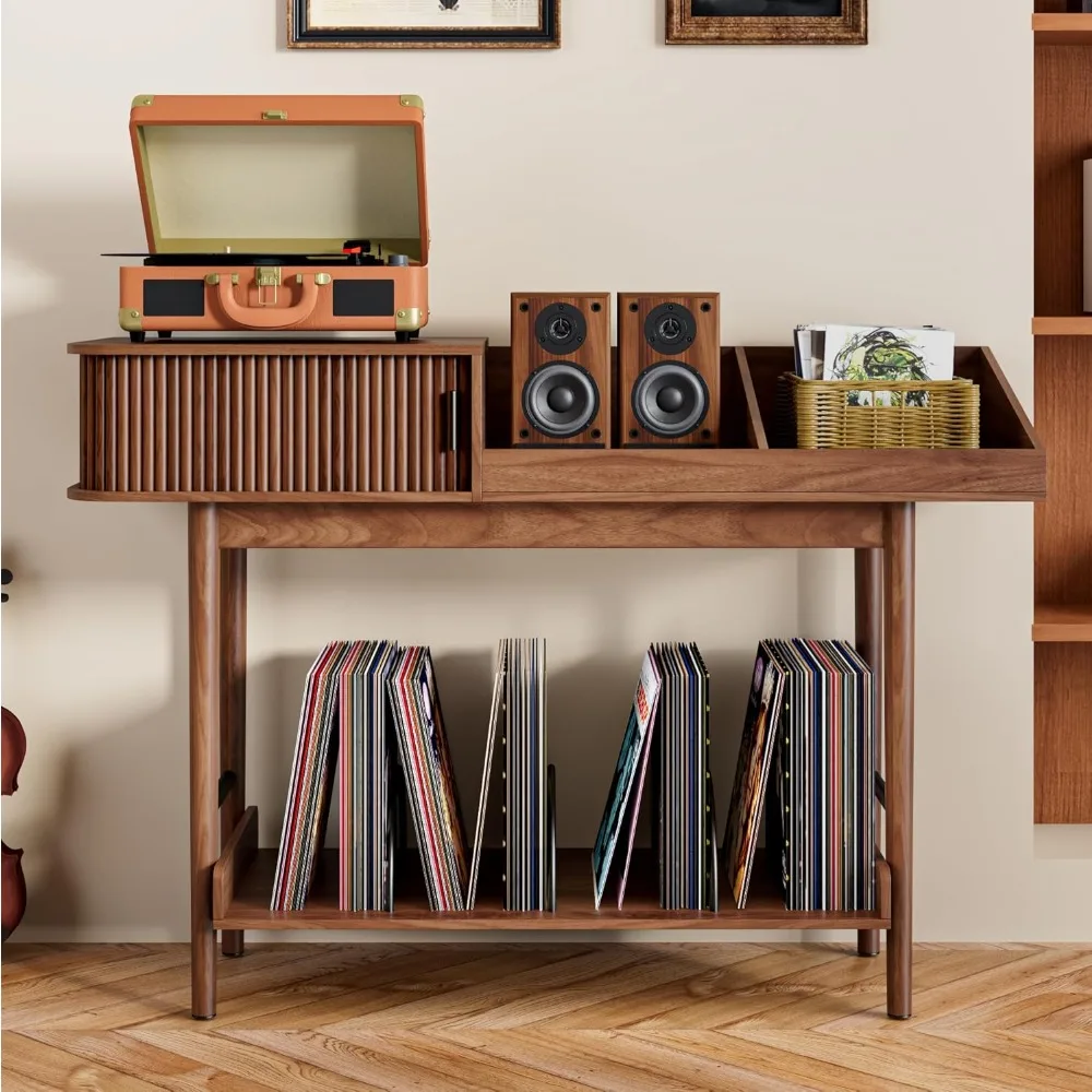 Century ern Record Player Stand, Vinyl Record Storage with luted Sliding Do, Large Record Player Table, Media Turntable Stand, D
Century ern Record Player Stand, Vinyl Record Storage with luted Sliding Do, Large Record Player Table, Media Turntable Stand, D