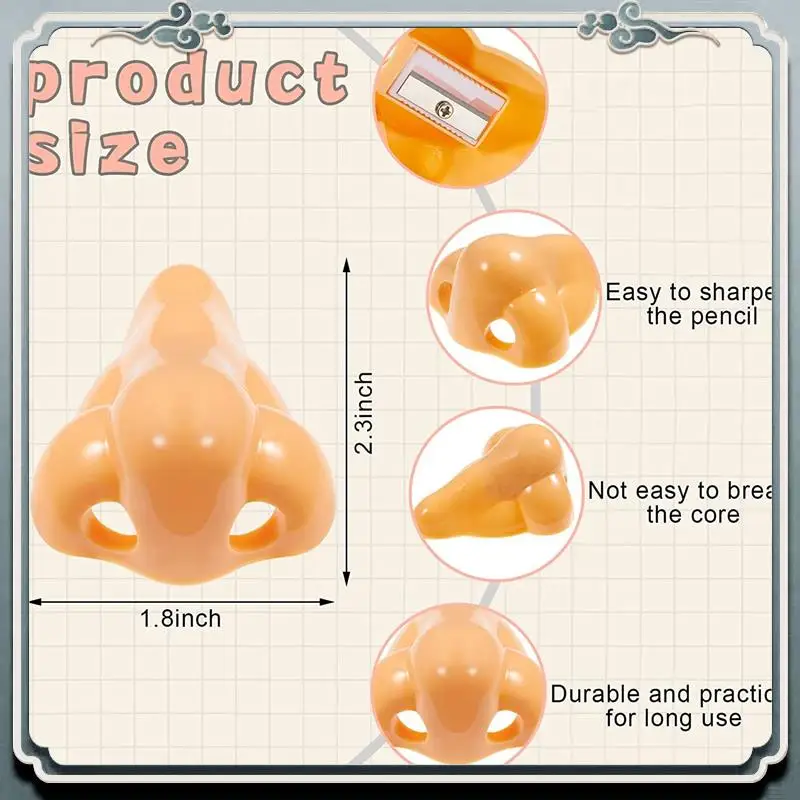 Premium 50 Pcs Nose Pencil Sharpeners Handheld Plastic Pencil Sharpeners Funny School Supplies
Premium 50 Pcs Nose Pencil Sharpeners Handheld Plastic Pencil Sharpeners Funny School Supplies