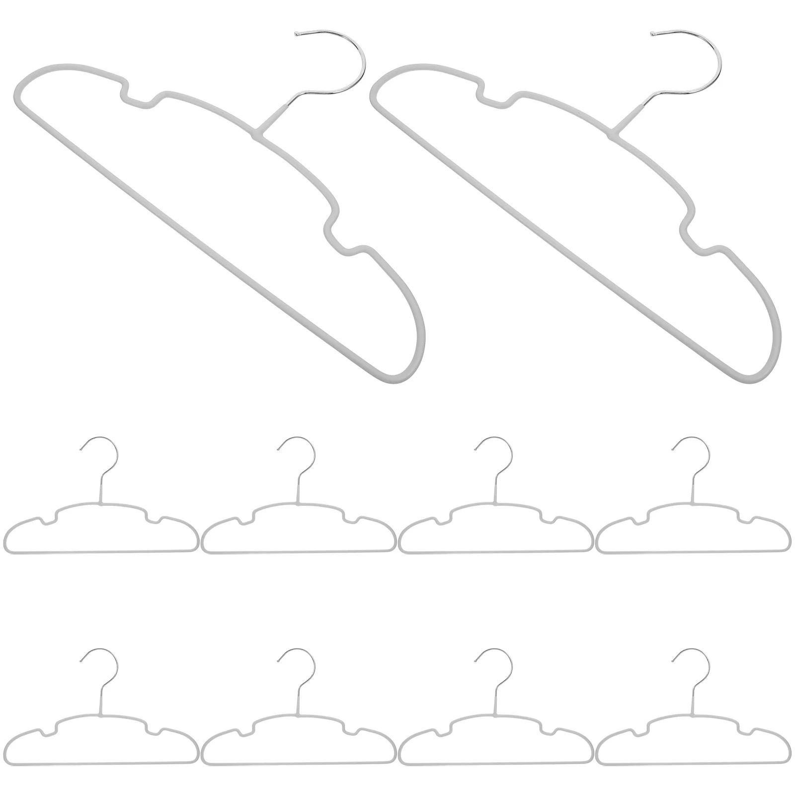 10Pcs Children Clothes Hangers Compact Kids Hangers Slip Resistant Scratch Resistant for Closet Nursery Storage 
10Pcs Children Clothes Hangers Compact Kids Hangers Slip Resistant Scratch Resistant for Closet Nursery Storage