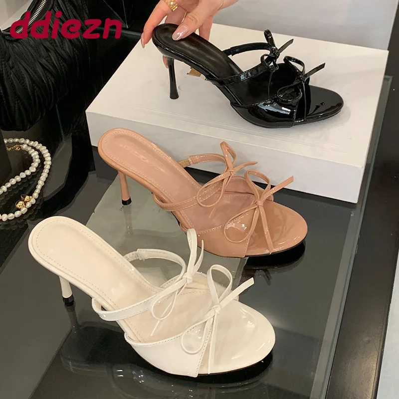 Fashion Butterfly-Knot Ladies Heels Pumps Slides Shoes Spring Summer Round Toe Elegant Women High Heels Shoes Female Sandals
Fashion Butterfly-Knot Ladies Heels Pumps Slides Shoes Spring Summer Round Toe Elegant Women High Heels Shoes Female Sandals
