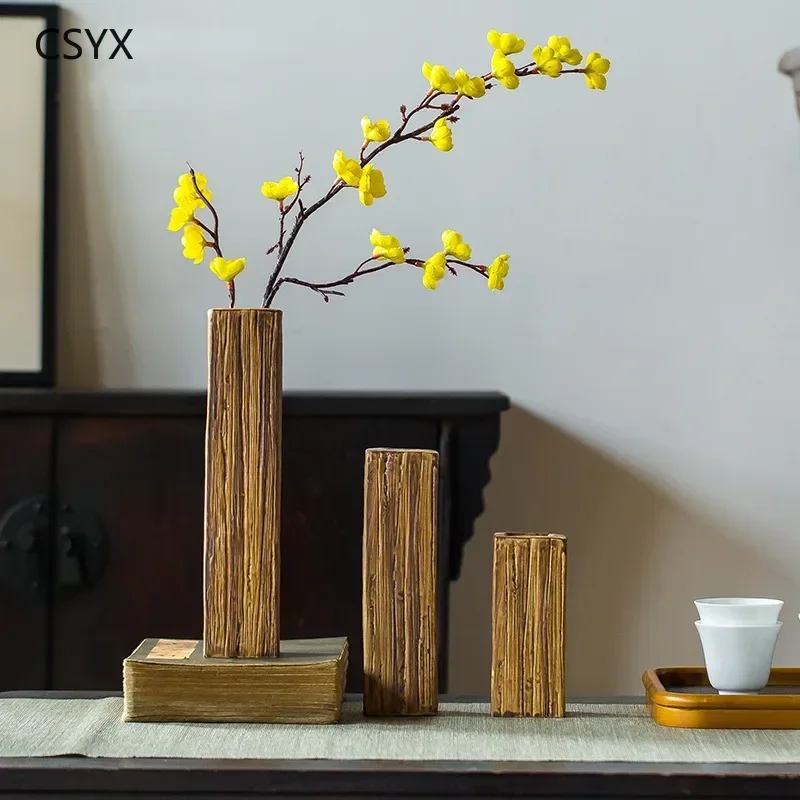 Jingdezhen Ceramic Wood-Grain Vase - Hydroponic & Dried Flower Retro Artistic Piece, Elevate Chambre Décoration
Jingdezhen Ceramic Wood-Grain Vase - Hydroponic & Dried Flower Retro Artistic Piece, Elevate Chambre Décoration