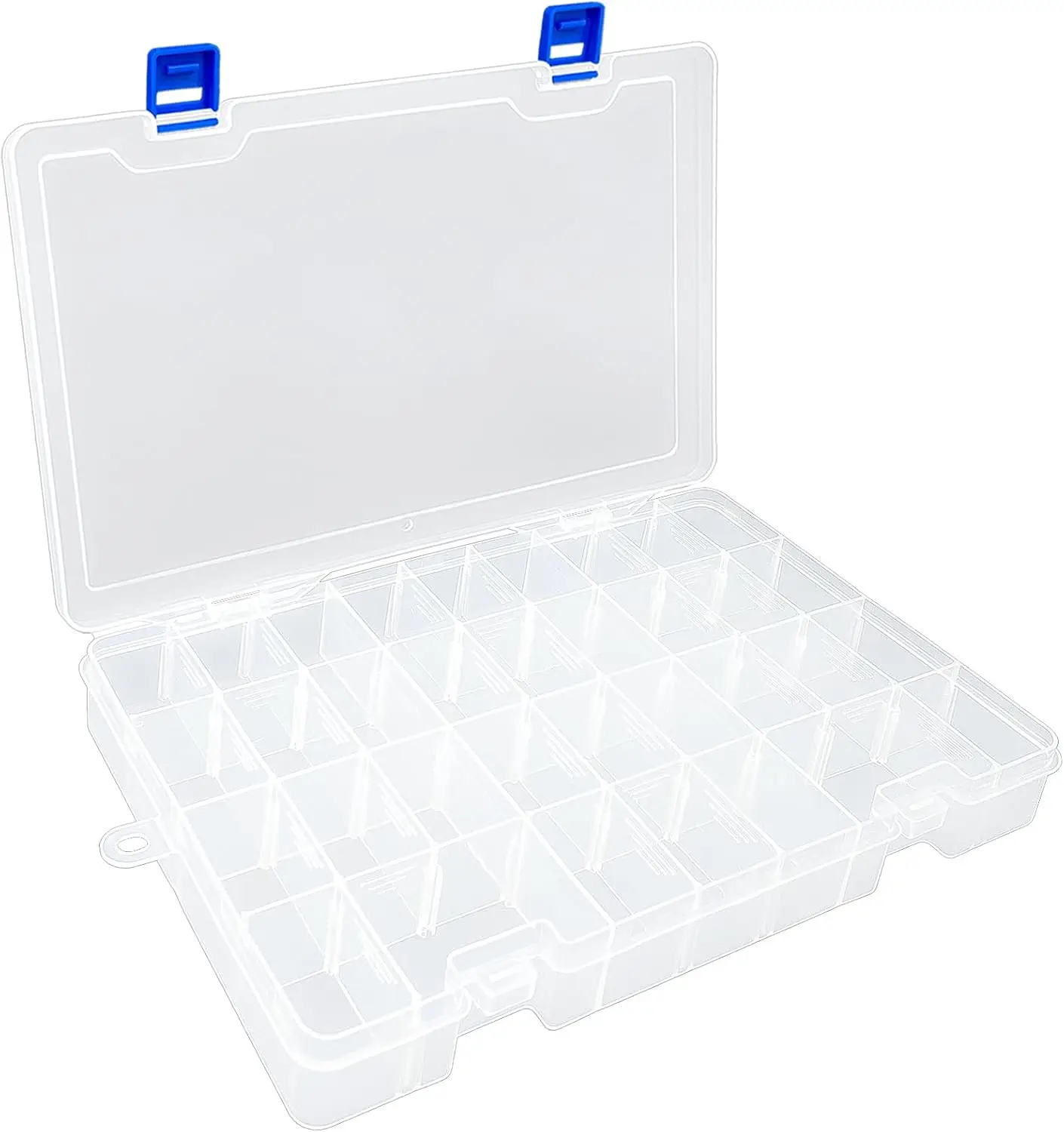 Adjustable Plastic Storage Box with Removable Dividers for Jewelry Beads Fishing Hooks Small Accessories, 34 Grids, White
Adjustable Plastic Storage Box with Removable Dividers for Jewelry Beads Fishing Hooks Small Accessories, 34 Grids, White