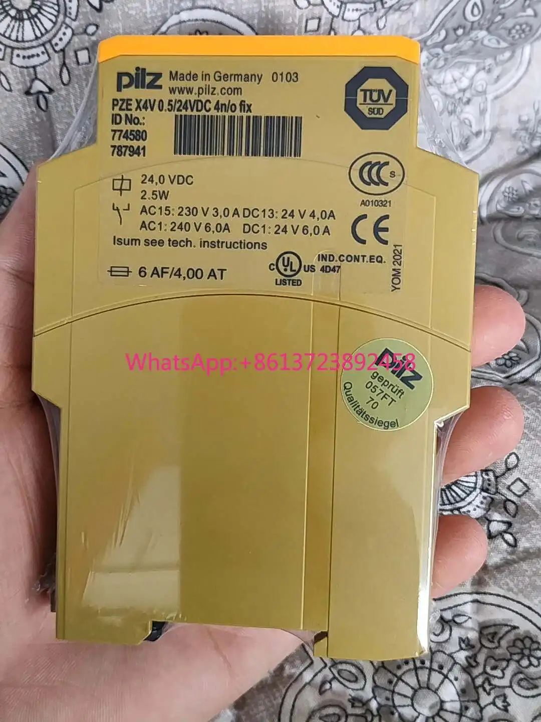 Pilz X4V 774580 safety relay original from Germany in Stock
Pilz X4V 774580 safety relay original from Germany in Stock