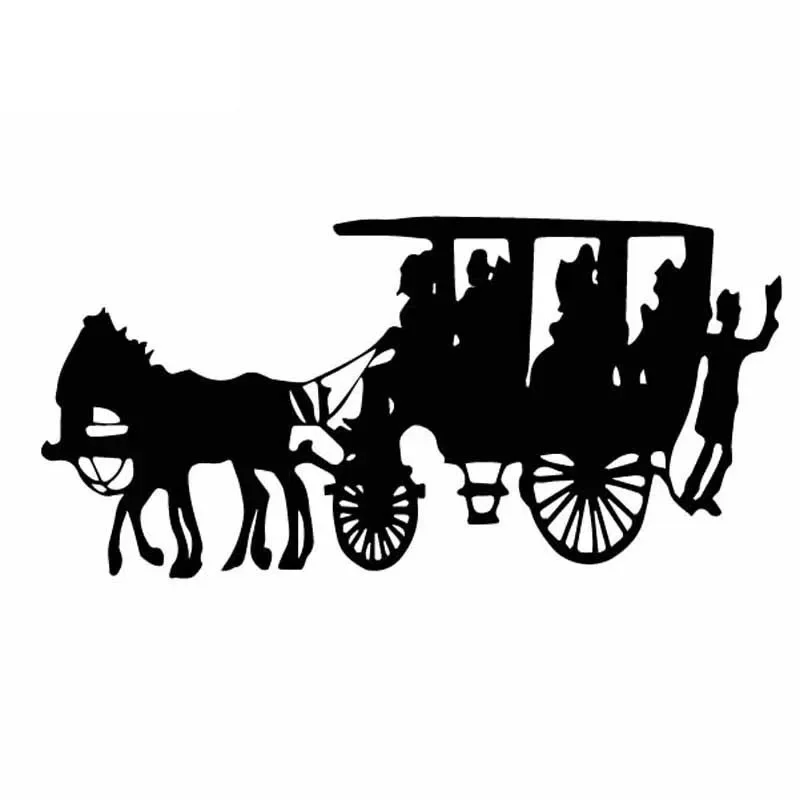 Exquisite Antique Horse Carriage Car Decals Car Window Decoration Personality Pvc Waterproof Decals Black/white, 18cm*9cm
Exquisite Antique Horse Carriage Car Decals Car Window Decoration Personality Pvc Waterproof Decals Black/white, 18cm*9cm