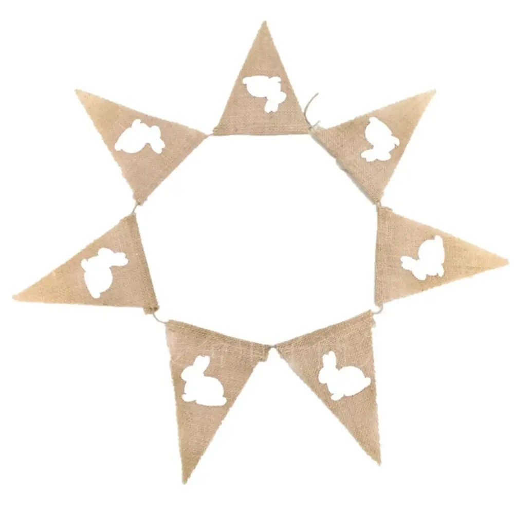 2M Happy Vintage Bunny Flags Easter Decorations Burlap Linen Bunting Flags
2M Happy Vintage Bunny Flags Easter Decorations Burlap Linen Bunting Flags