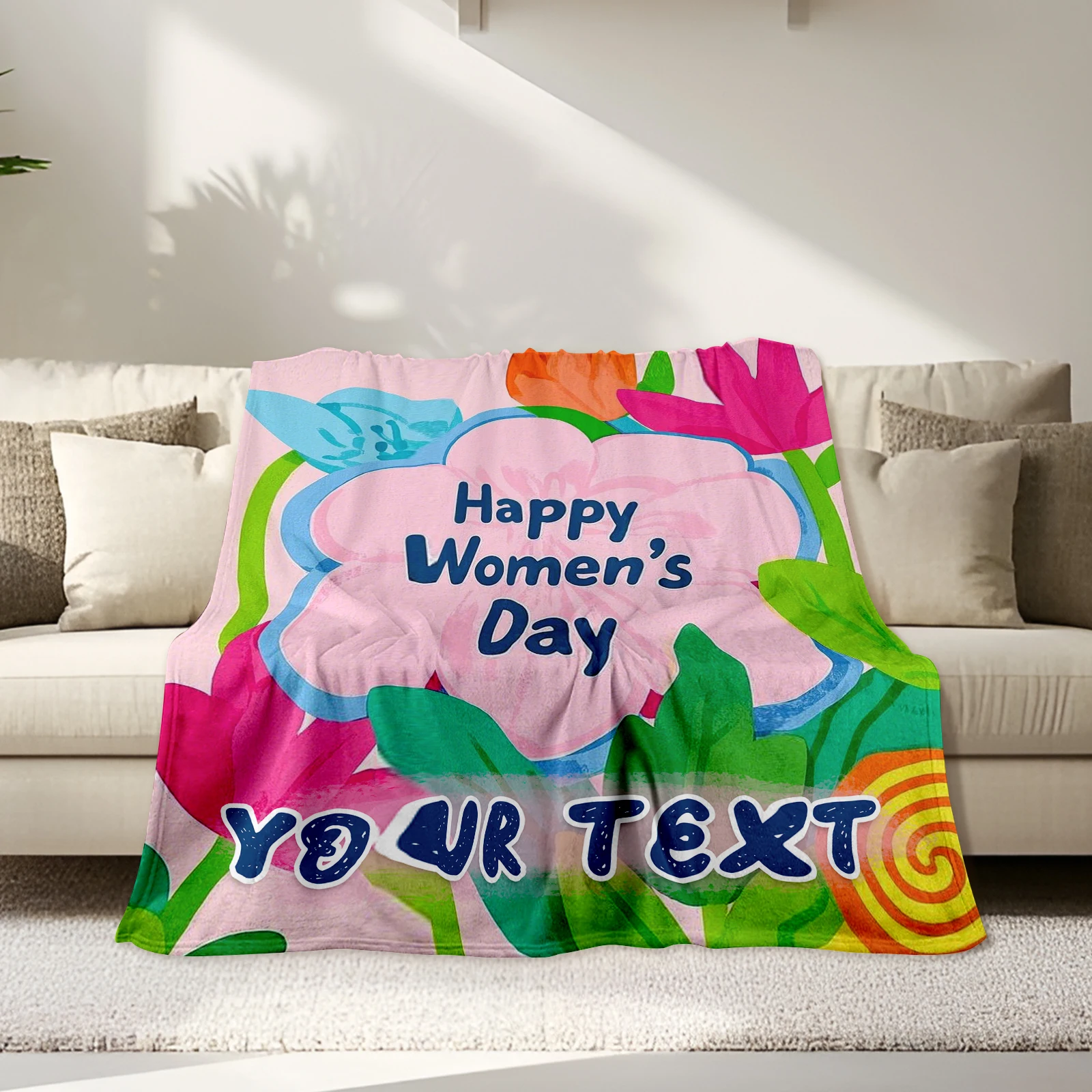 Plush Flannel Blanket For Women'S Day Boasting Charming Cartoon Characters Tailorable With 1 Word
Plush Flannel Blanket For Women'S Day Boasting Charming Cartoon Characters Tailorable With 1 Word